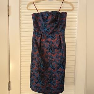 Anthropologie Sz 6 Leifnotes has Pockets Strapless/ Removable Straps Dress